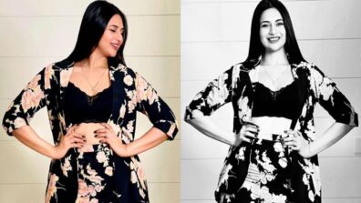 Divyanka Tripathi is a class apart in black floral printed maxi gown, we are crushing