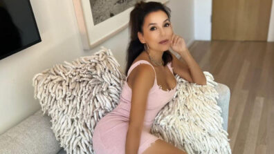 Eva Longoria rocks a stylish short dress to nail the Barbiecore style