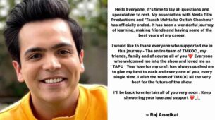 Exclusive: Raj Anadkat officially quits the Taarak Mehta Ka Ooltah Chashmah show