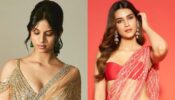 Suhana Khan In Golden Or Kriti Sanon In Hot Pink: Who Is Bewitching In Falguni Shane Peacock See Through Saree With Feathers?