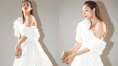 Fashion Alert: Malaika Arora looks seductress in a dramatic white sleeves gown