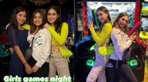 Girl Games Night: Sara Ali Khan gets into grand fun with friends at game parlour, video goes viral