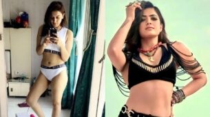 Hansika Motwani And Rashmika Mandanna Oozing Hotness In Bikinis Flaunting Curvaceous Curves