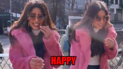 Harnaaz Sandhu Looks Drop-Dead Gorgeous In Pink Fur Coat, Her Cheerful Smile Steals Hearts