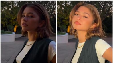 Have you seen the glitzy video featuring Zendaya’s chic black and white ensemble?