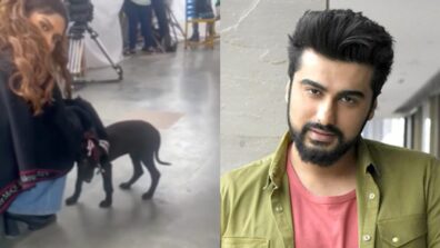 Hilarious: Arjun Kapoor plays hilarious prank with Bhumi Pednekar with adorable dog, internet loves it