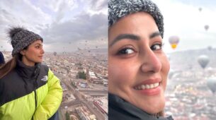 Hina Khan enjoys hot air balloon experience in Cappadocia, gives you bird’s eye view