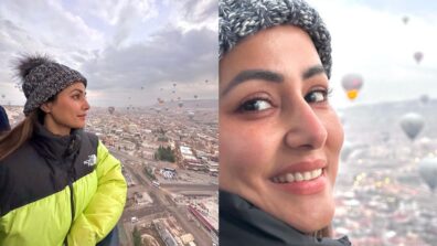 Hina Khan enjoys hot air balloon experience in Cappadocia, gives you bird’s eye view