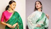 Hina Khan Vs. Tejasswi Prakash: Who Is Bewitching In Green Ethnic Saree?