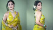 Hina Khan’s lime green deep-neck saree swag will give you sugar rush