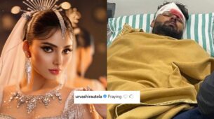 Is Urvashi Rautela praying for Rishabh Pant?