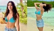Janhvi Kapoor in mood of ‘blues’ in Maldives, see pics