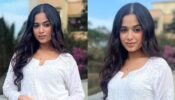 Jannat Zubair manifests inner swan in white salwar