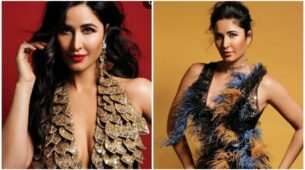 Katrina Kaif is visual delight in shimmery V-neck corset dress, you will sweat