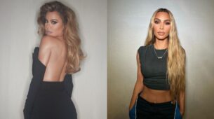 Khloe Kardashian Flaunts Backless Glam In Black Bodycon; Kim Kardashian Goes Casual In Crop Top And Joggers
