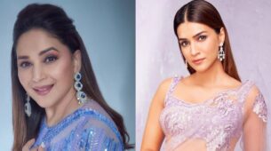 Kriti Sanon Oozing Hotness In Lilac Sheer, Madhuri Dixit Sizzles In Lavender: Whose Glam Did You Like?