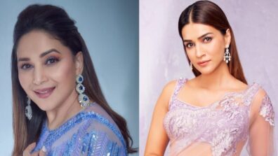 Kriti Sanon Oozing Hotness In Lilac Sheer, Madhuri Dixit Sizzles In Lavender: Whose Glam Did You Like?