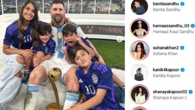 Lionel Messi’s wife Antonella Roccuzzo pens a heartfelt note after Argentina’s win, Suhana Khan and Shanaya Kapoor like it