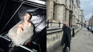 London Diaries: Blackpink Rose smirks in cosy silver furry overcoat