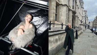 London Diaries: Blackpink Rose smirks in cosy silver furry overcoat