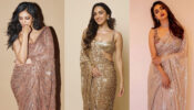 Malavika Mohanan, Kiara Advani, and Keerthy Suresh Go All Shimmer And Shine Embracing Stunning Glittery Sarees