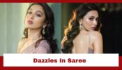 Mimi Chakraborty Dazzles In A Shimmery Saree; Check Pics