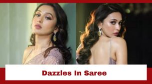 Mimi Chakraborty Dazzles In A Shimmery Saree; Check Pics