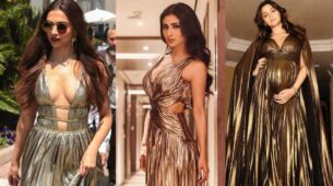 Mouni Roy, Alia Bhatt To Deepika Padukone’s Hot And Tempting In Golden Metallic Gowns