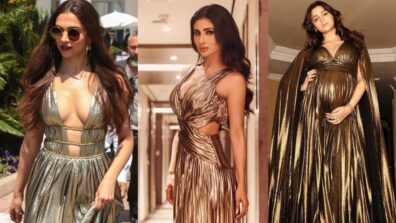 Mouni Roy, Alia Bhatt To Deepika Padukone’s Hot And Tempting In Golden Metallic Gowns