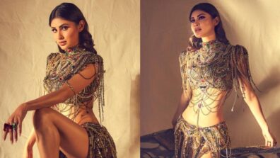 Mouni Roy shimmers in bejewelled couture