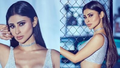 Mouni Roy’s burning hot bralette and latex silver trousers swag game is unmissable