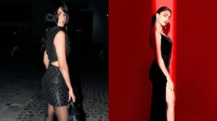 Mrunal Thakur Rising The Mercury Level With Her Glam In Black Bodycon Dresses