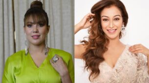 Munmun Dutta is ‘cool as cucumber’ in green V-neck corset dress, Sunayana Fozdar dazzles in baby pink see-through saree