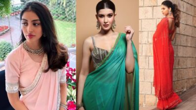 Navya Nanda, Suhana Khan, And Shanaya Kapoor: Generation-Z Desi Looks In Sarees