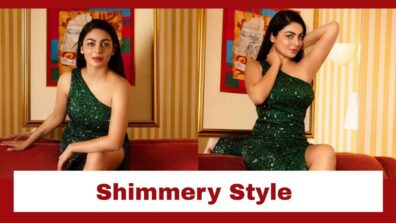 Neeru Bajwa Slays In One-Shouldered Shimmery Green Gown; Check Here