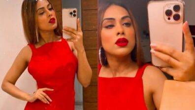 Nia Sharma is ready for ‘date night’, looks irresistible in spicy red hot dress