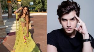 Niti Taylor impresses everyone with green see-through lehenga look, Paras Kalnawat helps her with caption