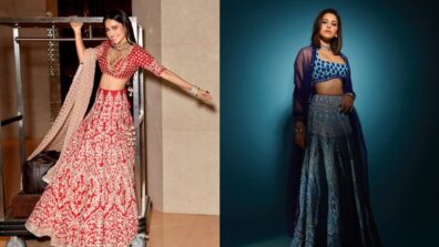 Nushrratt Bharuccha’s Soaring Temperature In Sequins Beaded Lehenga; Minimalistic Make-up Grabs Eyes