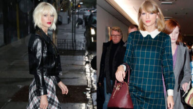 OMG: Taylor Swift Looks Sassy In Checkered Dresses; See Pics ASAP