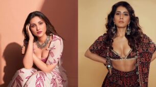 Parineeti Chopra In Pink And Sand Leaf Printed Or Raashi Khanna In Black And Red Rug Print: Whose Sharara Set Is Aesthetic?