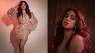 Party-Ready Like Janhvi Kapoor In Shimmery Outfits