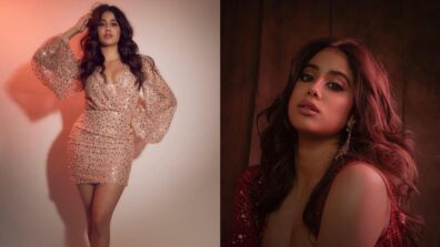 Party-Ready Like Janhvi Kapoor In Shimmery Outfits