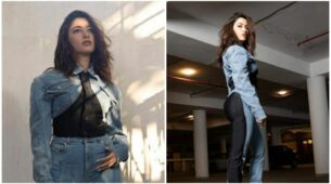 Photodump: Tamannaah Bhatia is quintessential diva in black and blue high-waisted jeans