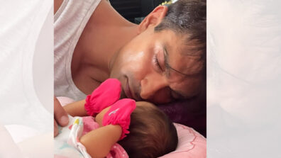 Pure Love: Bipasha Basu shares endearing picture of baby Devi as she falls asleep in Karan Singh Grover’s arms