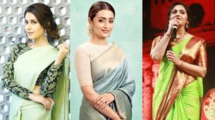 Raashii Khanna, Anushka Shetty to Trisha Krishnan Embracing Pastel Drapes