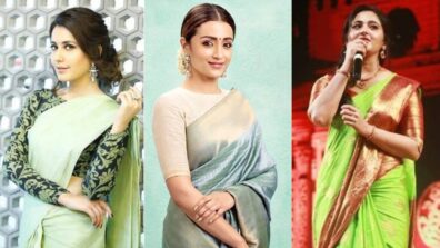 Raashii Khanna, Anushka Shetty to Trisha Krishnan Embracing Pastel Drapes