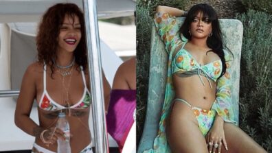 Rihanna Sizzling In Floral Bikini Set, Making Temperature Hot With Her Glam