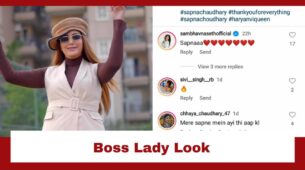 Sapna Choudhary Poses In Her Perfect Boss Lady Look; Sambhavna Seth Comments