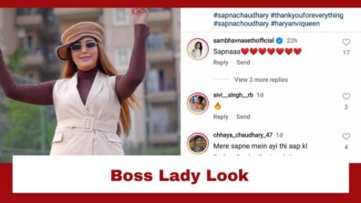 Sapna Choudhary Poses In Her Perfect Boss Lady Look; Sambhavna Seth Comments