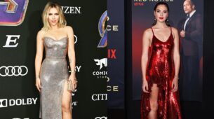 Scarlett Johansson To Gal Gadot: Actresses Set The Stage On Fire In Thigh-High Slit Shimmery Dresses